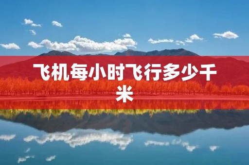 飞机每小时飞行多少千米 飞机每小时飞行多少千米