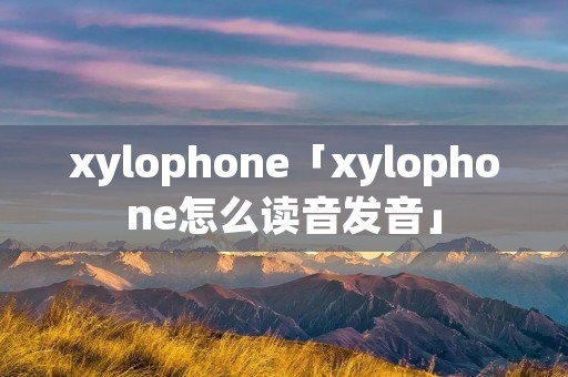 xylophone「xylophone怎么读音发音」