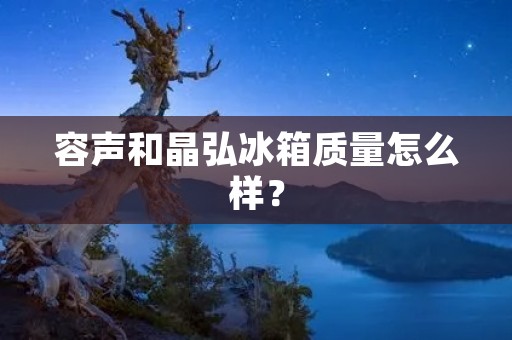 容声和晶弘冰箱质量怎么样? 容声和晶弘冰箱质量怎么样?