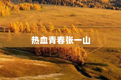 热血青春张一山：他如何用才华和努力征服观众的心