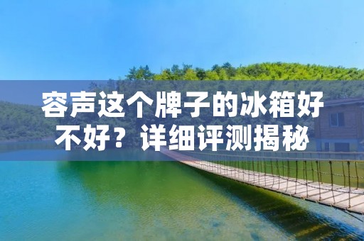 容声这个牌子的冰箱好不好?详细评测揭秘 容声这个牌子的冰箱好不好?详细评测揭秘