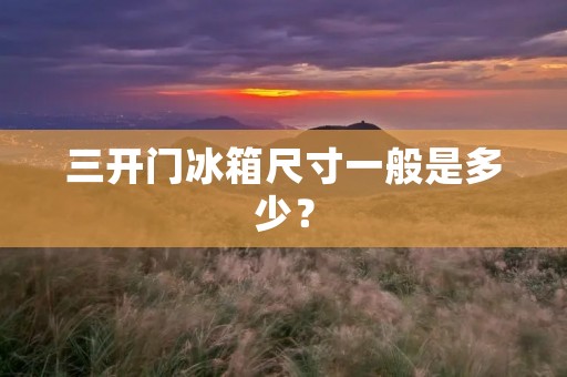 三开门冰箱尺寸一般是多少? 三开门冰箱尺寸一般是多少?