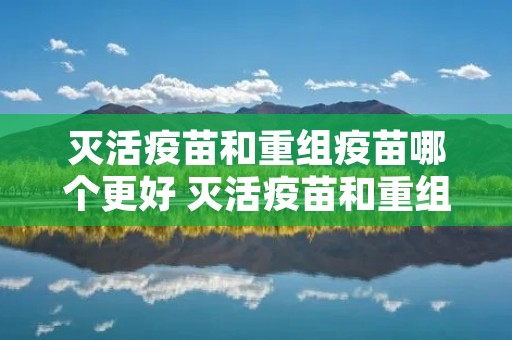 灭活疫苗和重组疫苗哪个更好 灭活疫苗和重组疫苗哪个更好一点 灭活疫苗和重组疫苗哪个更好 灭活疫苗和重组疫苗哪个更好一点