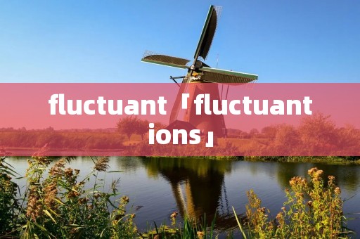 fluctuant「fluctuantions」