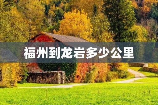 福州到龙岩多少公里