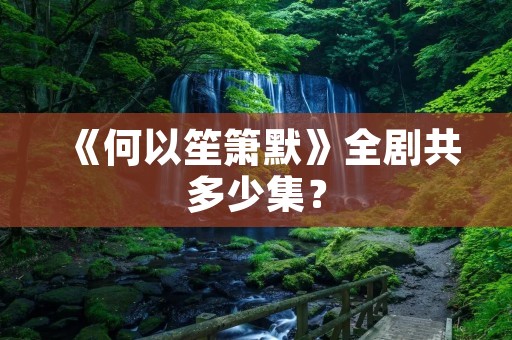 《何以笙箫默》全剧共多少集? 《何以笙箫默》全剧共多少集?