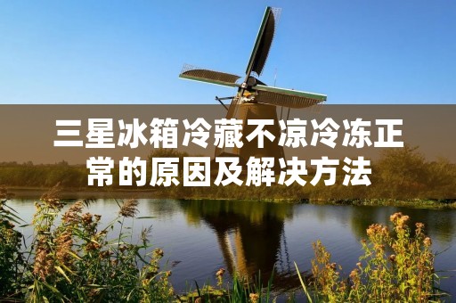 三星冰箱冷藏不凉冷冻正常的原因及解决方法