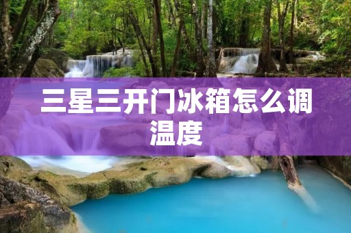 三星三开门冰箱怎么调温度