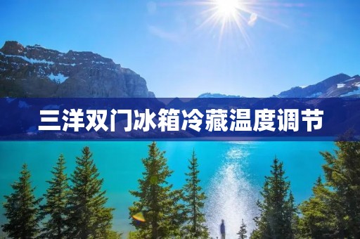 三洋双门冰箱冷藏温度调节:如何合理设置温度以保持食材新鲜 三洋双门冰箱冷藏温度调节:如何合理设置温度以保持食材新鲜