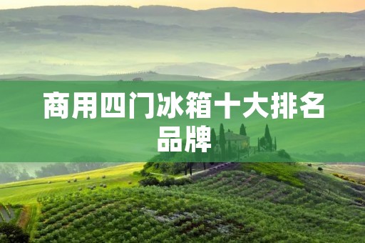 商用四门冰箱十大排名品牌：为您呈现高品质冷藏新选择