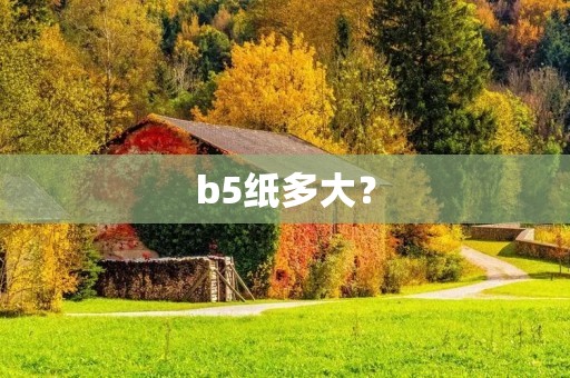 b5纸多大？