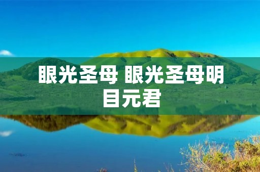 眼光圣母 眼光圣母明目元君