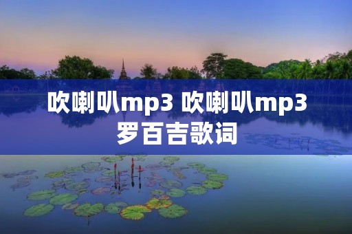 吹喇叭mp3 吹喇叭mp3罗百吉歌词