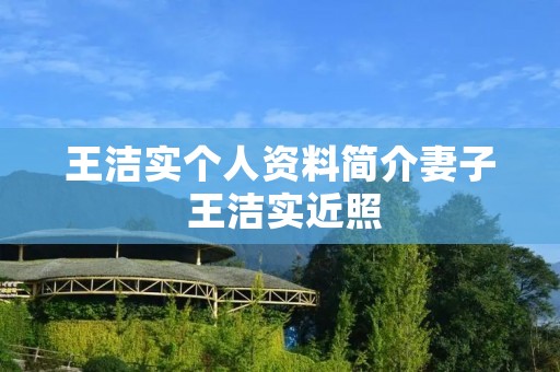 王洁实个人资料简介妻子 王洁实近照