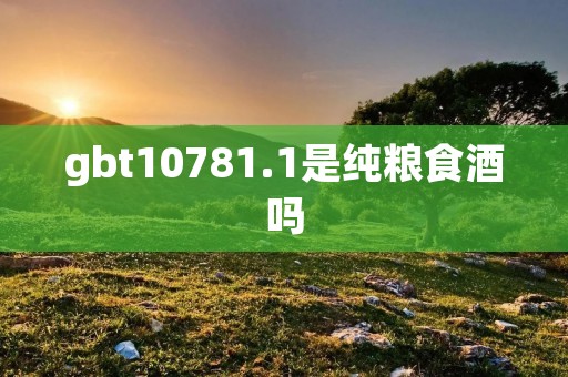 gbt10781.1是纯粮食酒吗 gbt10781.1是纯粮食酒吗