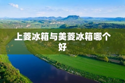 上菱冰箱与美菱冰箱哪个好