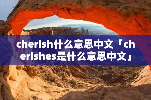cherish什么意思中文「cherishes是什么意思中文」