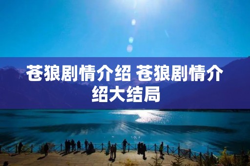 苍狼剧情介绍 苍狼剧情介绍大结局
