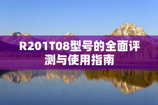 R201T08型号的全面评测与使用指南