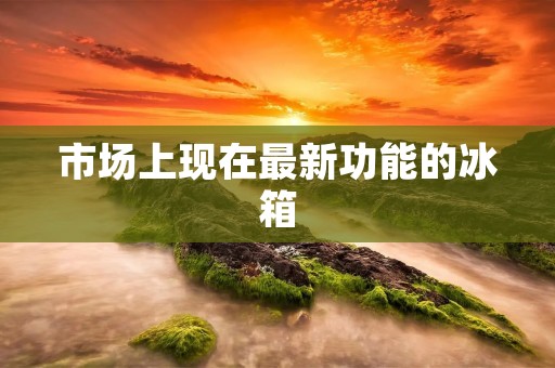 市场上现在最新功能的冰箱:为您带来智能化与便利性的完美结合 市场上现在最新功能的冰箱:为您带来智能化与便利性的完美结合