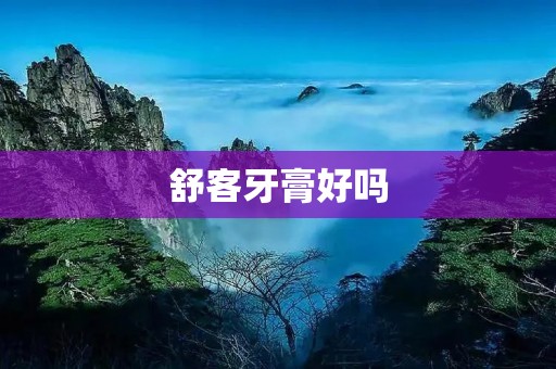 舒客牙膏好吗