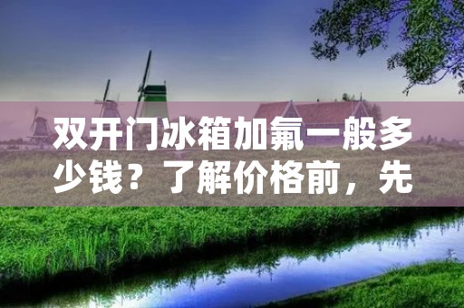 **门冰箱加氟一般多少钱？了解价格前，先来了解一下**门冰箱加氟的相关知识。**门冰箱是一种功能强大的家电产品，可以同时存放冷冻和冷藏食品，满足家庭对于食物储存的需求。而加氟则是冰箱的一项重要维修工作，可以有效地延长冰箱的使用寿命。
