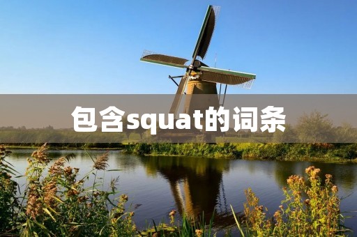 包含squat的词条