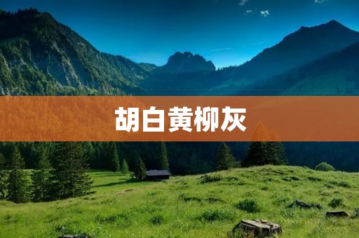 胡白黄柳灰：一场色彩盛宴的自然奇观