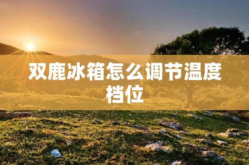 双鹿冰箱怎么调节温度档位 双鹿冰箱怎么调节温度档位