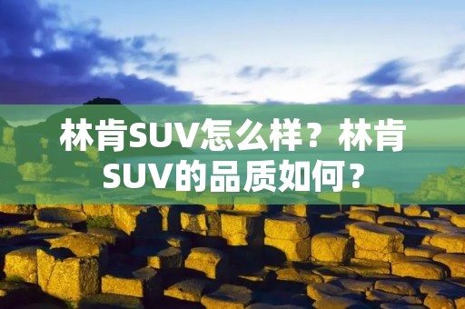 林肯SUV怎么样？林肯SUV的品质如何？