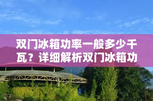 双门冰箱功率一般多少千瓦?详细解析双门冰箱功率及其影响因素 双门冰箱功率一般多少千瓦?详细解析双门冰箱功率及其影响因素