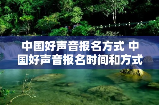 中国好声音报名方式 中国好声音报名时间和方式