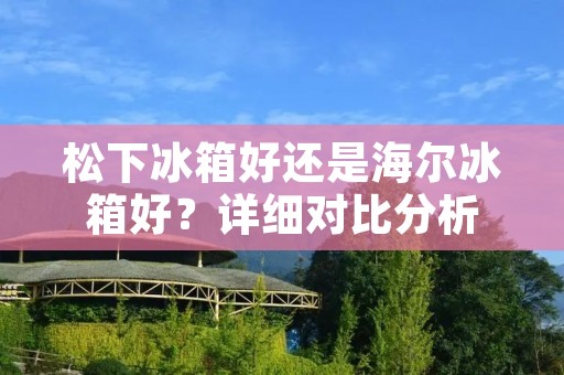 松下冰箱好还是海尔冰箱好？详细对比分析