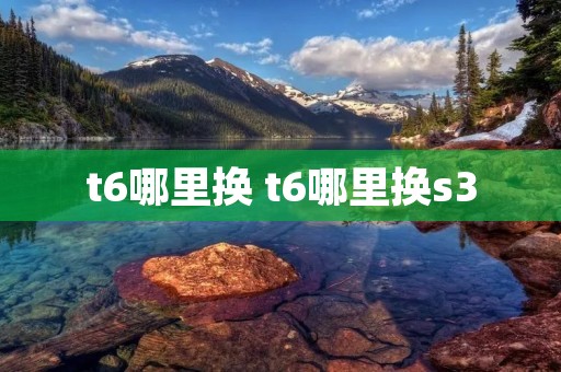 t6哪里换 t6哪里换s3