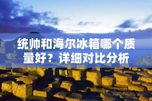 统帅和海尔冰箱哪个质量好?详细对比分析 统帅和海尔冰箱哪个质量好?详细对比分析