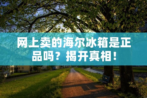 网上卖的海尔冰箱是正品吗?揭开真相! 网上卖的海尔冰箱是正品吗?揭开真相!