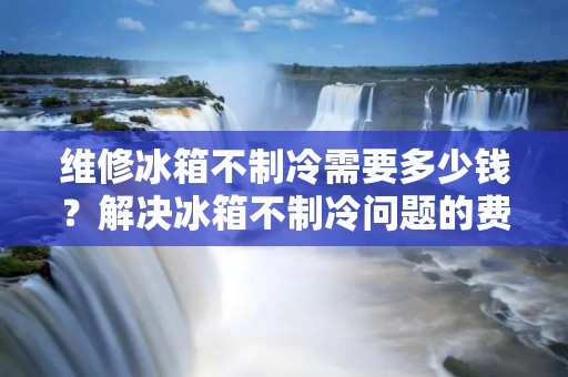 维修冰箱不制冷需要多少钱？解决冰箱不制冷问题的费用分析