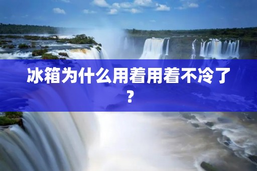 冰箱为什么用着用着不冷了？