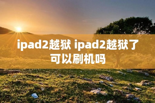 ipad2越狱 ipad2越狱了可以刷机吗