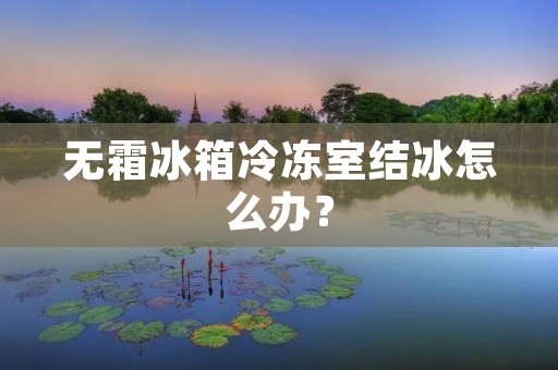 无霜冰箱冷冻室结冰怎么办?