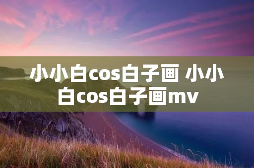 小小白cos白子画 小小白cos白子画mv
