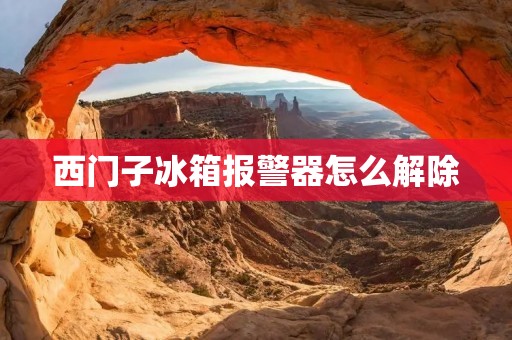 西门子冰箱报警器怎么解除 西门子冰箱报警器怎么解除