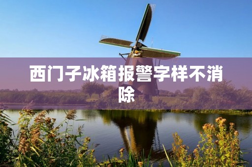 西门子冰箱报警字样不消除:如何解决这一问题 西门子冰箱报警字样不消除:如何解决这一问题