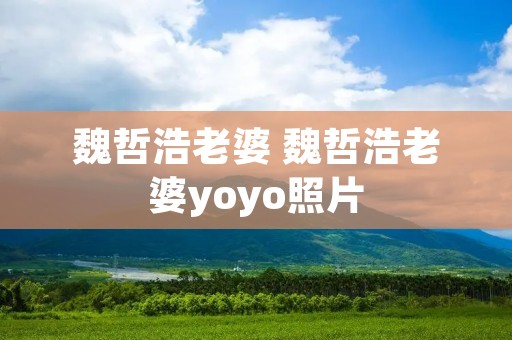 魏哲浩老婆 魏哲浩老婆yoyo照片