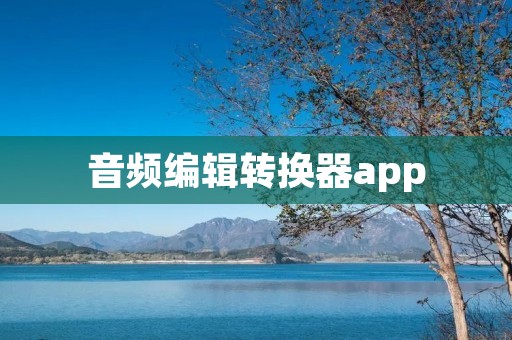 音频编辑转换器app：轻松实现音频编辑与转换