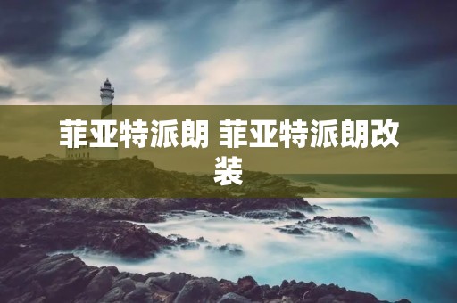 菲亚特派朗 菲亚特派朗改装