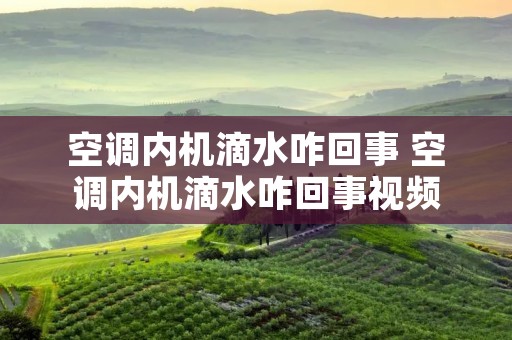 空调内机滴水咋回事 空调内机滴水咋回事视频
