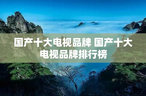 国产十大电视品牌 国产十大电视品牌排行榜 国产十大电视品牌 国产十大电视品牌排行榜