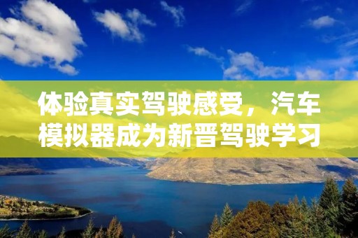 体验真实驾驶感受，汽车模拟器成为新晋驾驶学习工具