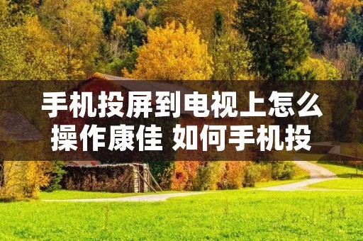 手机投屏到电视上怎么操作康佳 如何手机投屏到康佳电视机
